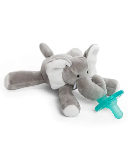 Wubbanub Elephant Pacifier - Grey