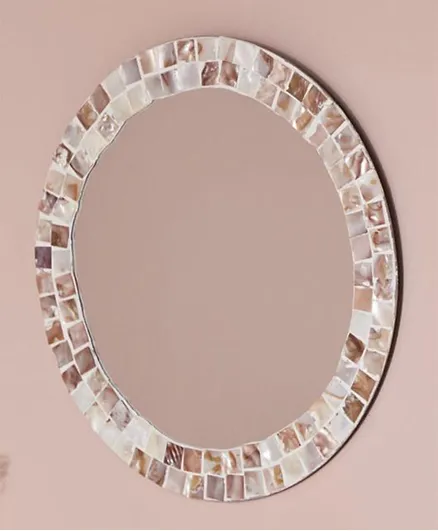 مرآة جدارية دائرية زخرفية من هوم بوكس اورس