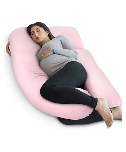 Pharmedoc U-Shape Poly Pillow - Light Pink