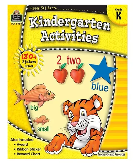 Teacher Created Resource Ready Set Learn Kindergarten Activities - 64 Pages