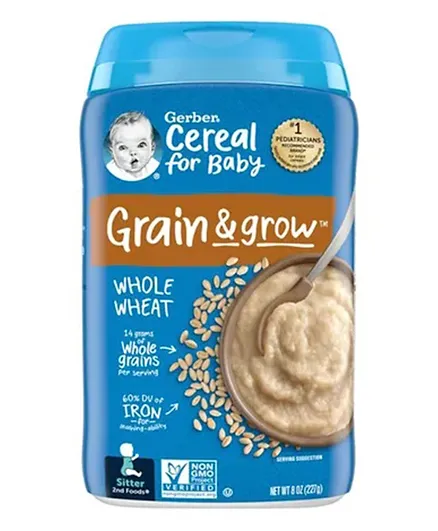 Gerber 2nd Foods NGM Whole Wheat 2 Cereal - 227g