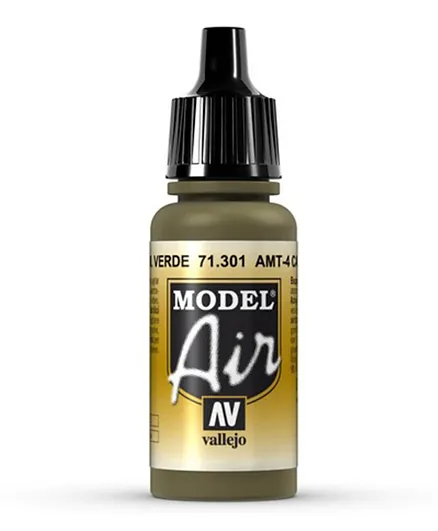 Vallejo Model Air 71.301 AMT-4 Camouflage Green - 17mL
