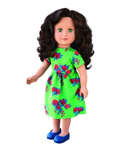 Hayati Girl Doll Jeedah Green Dress - 18-Inch