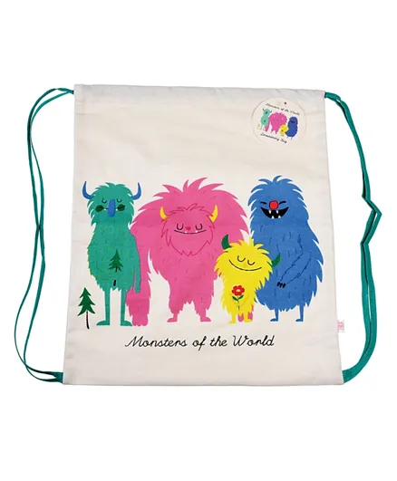 Rex London Monsters Of The World Drawstring Bag - 14.9 Inches
