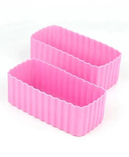 LittleLunchboxCo Rectangle Cups Pack of 2 - Pink