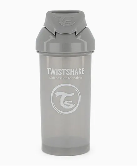 Twistshake Straw Cup Pastel Grey - 360 mL