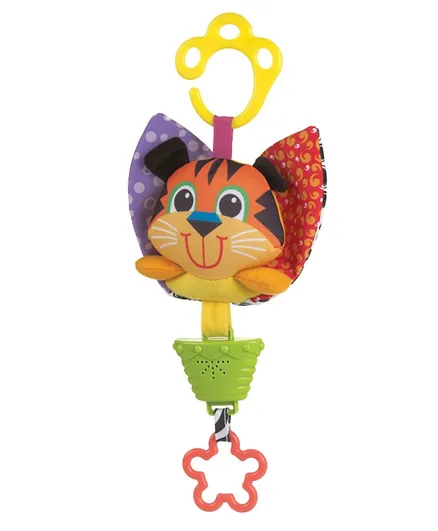 بلاي غرو - حبل سحب موسيقي على شكل نمر للأطفال  - متعدد الألوان