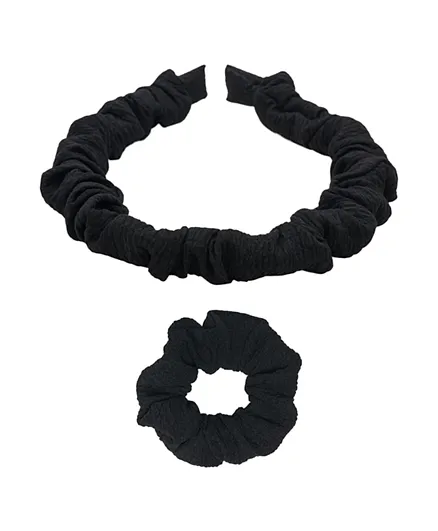 Only Kids Komellie Scrunchie Hairband Set - Black