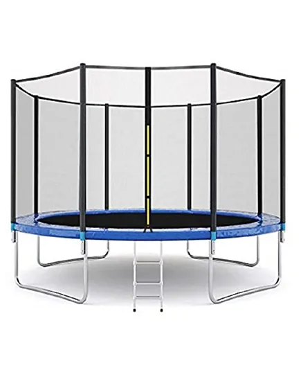 Myts Kids Trampoline Round 16 Feet for Outdoor - Black Blue