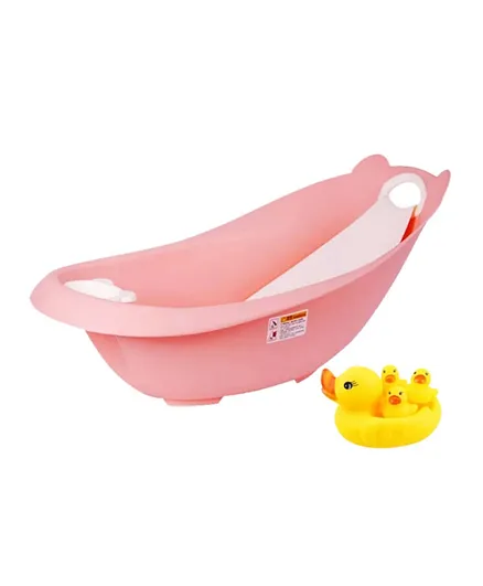 Star Babies Smart Sling 3 Stage Tub Pink with Free Rubber Duck Toy Pack of 4
