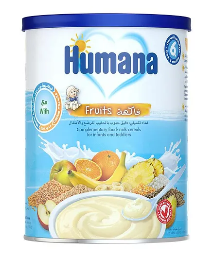 Humana Fruits Milk Infant Cereal - 180 Grams