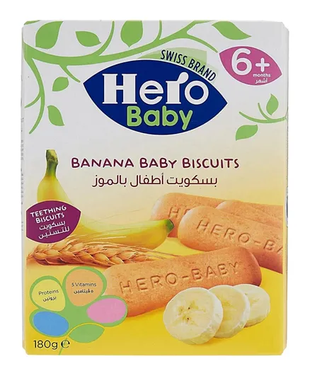 Hero Baby Banana Biscuits - 180g