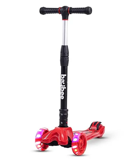 Baybee Flash Foldable Scooter - Red