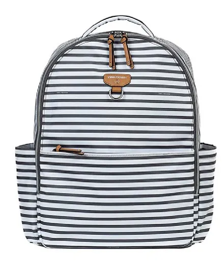 TWELVElittle XL Diaper Backpack with Laptop/ Tablet pocket- Stripe