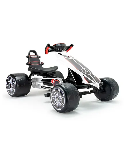 Injusa Mercedes Go Kart Flecha - White