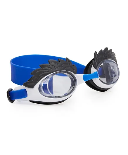 Bling20 Uncle Hairy Swim Goggle Furry White - Blue & Black