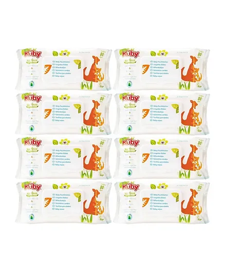 Nuby Baby Wipes Combo - Pack of 8