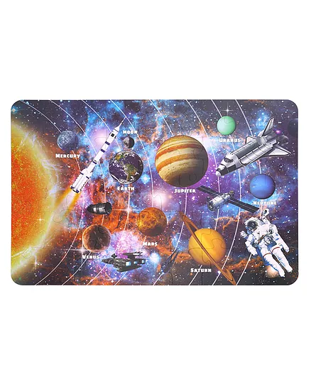 Solar System Floor Puzzle, Educational Toy for Ages 3+, 46 Multicolor Pieces, Eco-Friendly Materials