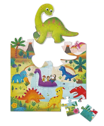 Tooky Land  The Lovely Dinosaur Puzzle - 40 Pieces