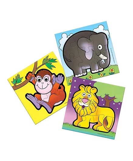 Frank The Jungle 3 Pack Puzzle - 15 Pieces
