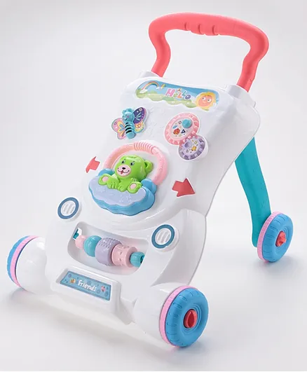 Hello Friends Baby Walker with Music - Multicolor