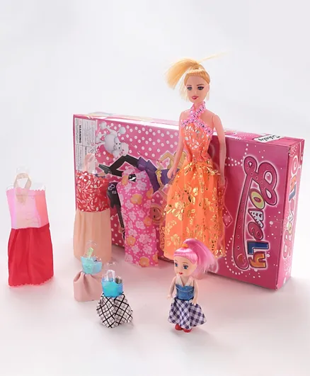 Sikaly Lovely Dress Up Doll Set - Multicolor