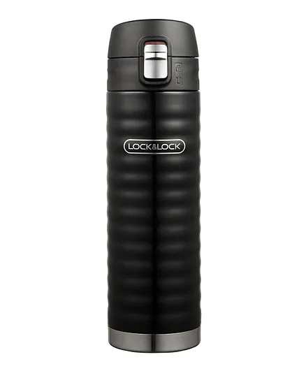 Lock & Lock Wave One Touch Tumbler  Black Lhc3230 - 450mL