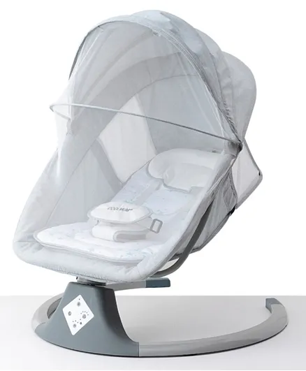 Automatic Electric Rocker With Mosquito Net - Green