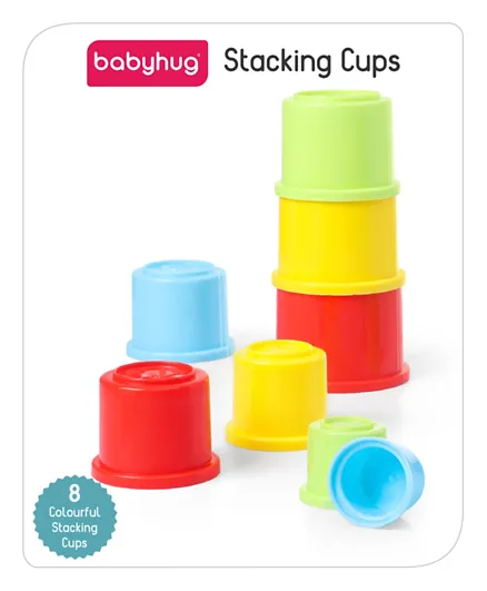 Babyhug Stacking Cups Multi Color - 8 Pieces