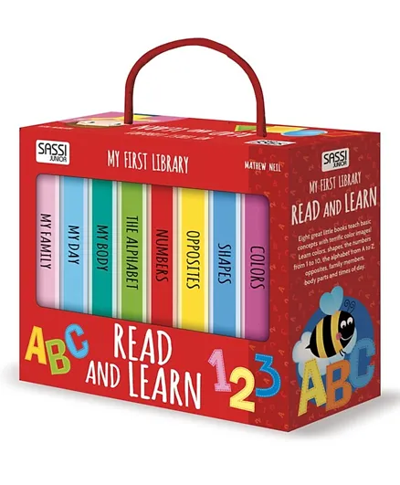 Sassi Read And Learn My First Library Pack of 8 - English