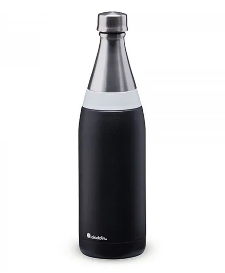 زجاجة ماء ستانلس ستيل ألادين فريسكو ثيرمافاك - أسود لافا 0.6 لتر