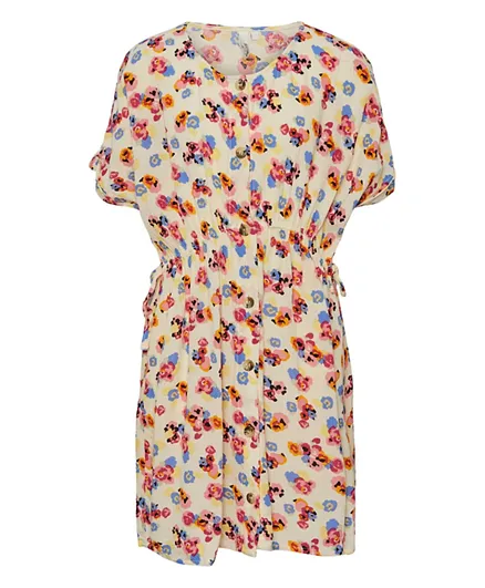 فستان ليتل بيسز بطباعة كاملة - متعدد الألوان