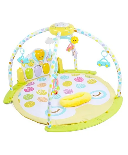 Goodway 5 in 1 Baby Soft Mat  Activity Play Gym with Projector and Hanging Rattle Toys - Multicolor