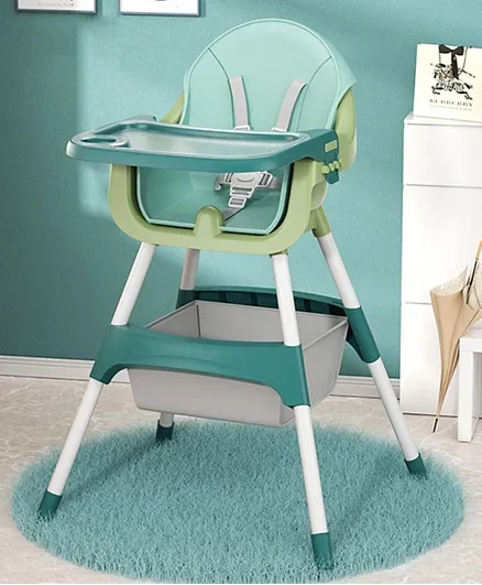 Baybee 2 in 1 Manta Baby High Chair - Green