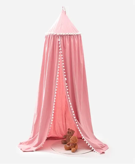 Hanging Bed Canopy - Pink