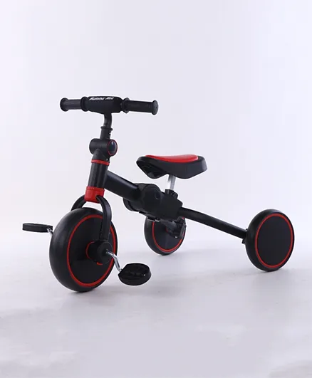 Stylish & Sturdy Training/Balance Bike with Puncture-Proof  Tyres - Red
