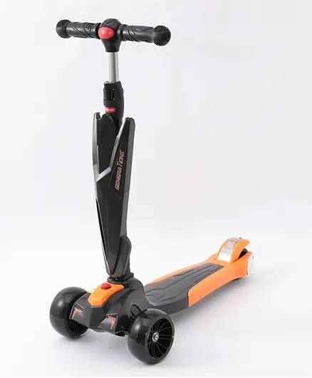 Classic and Fun Foldable 3 Wheels Kids Scooter - Black