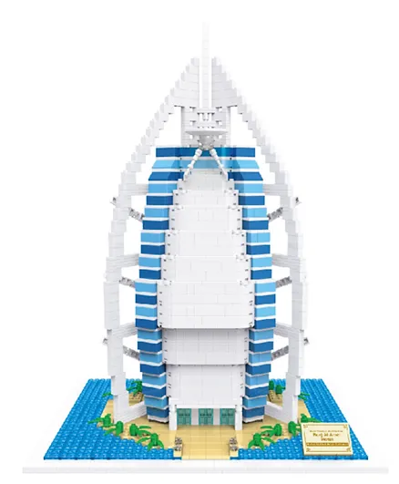 Burj Al Arab Hotel Building Block Construction Set - 2345 Pieces
