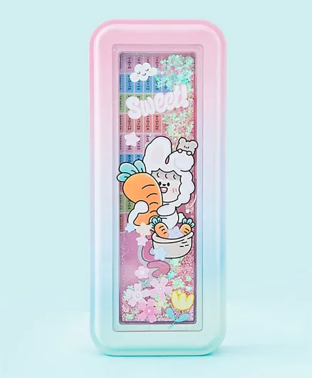 Fab N Funky Cute Bunny Pencil Case - Multicolor