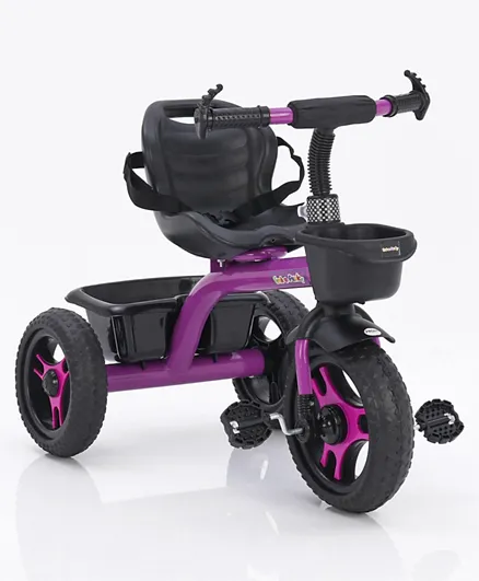 Smart Plug n Play Tricycle With Storage Basket - Purple