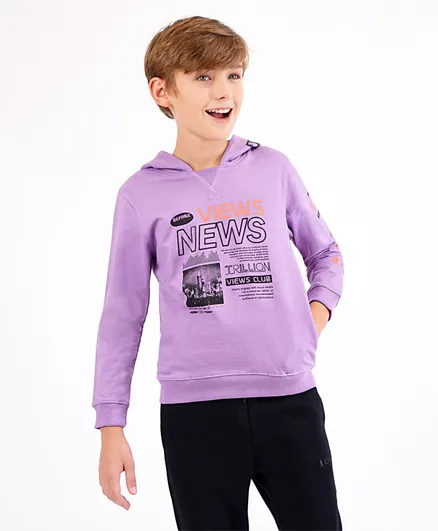 Primo Gino - Printed Sweatshirt - Purple