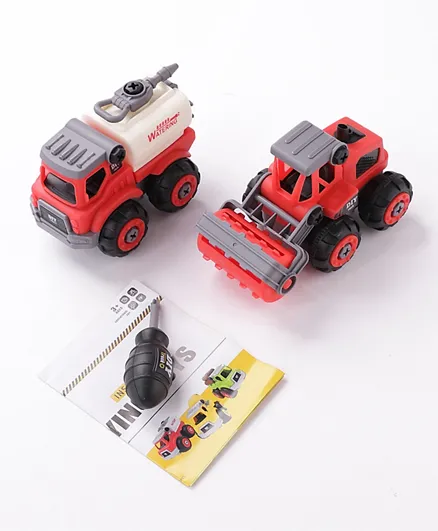 Fun Kids interactive Cars Jeeps Red - 4 Pieces