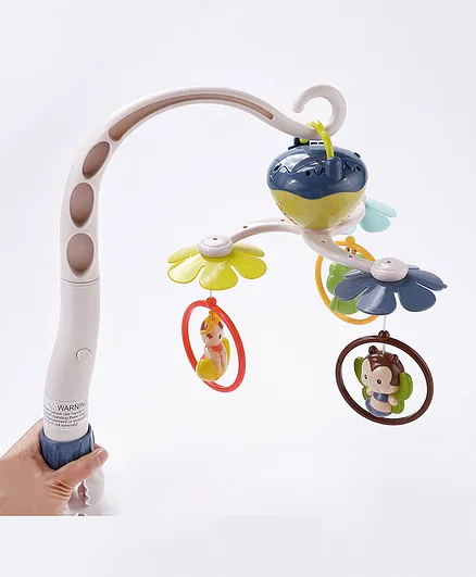 Musical Crib Mobile with Soothing Lullabies 3 Hanging Animals ABS 24.8cm Height for 0M Online in UAE Buy at Best Price from FirstCry.ae 11848076