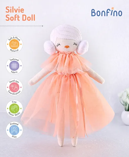 Bonfino Silvie Soft Candy Doll Orange - 30 cm
