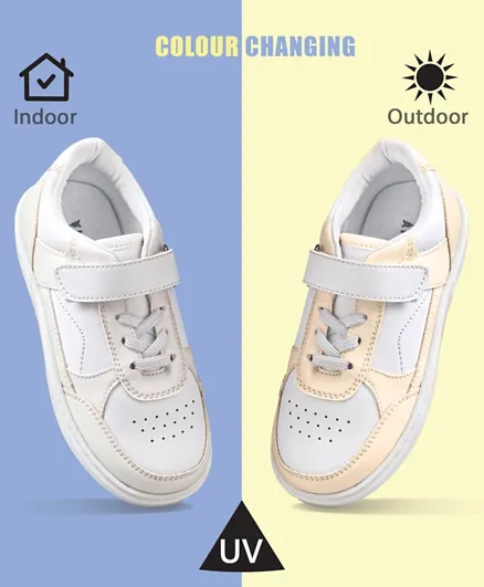 Pine Kids Velcro Closure Casual Shoes - White