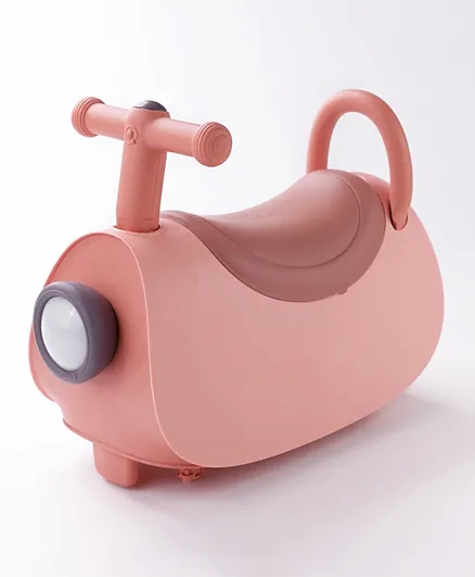 Manual Push Plastic Ride On Scooter Toy - Pink