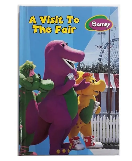 Barney Visit Go To The Fair Hard Cover Book - English