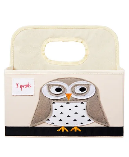 3 Sprouts Nappy Caddy - Owl