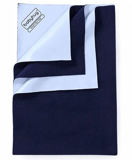 Babyhug Smart Dry Bed Mattress Protector Sheet XXL - Navy Blue