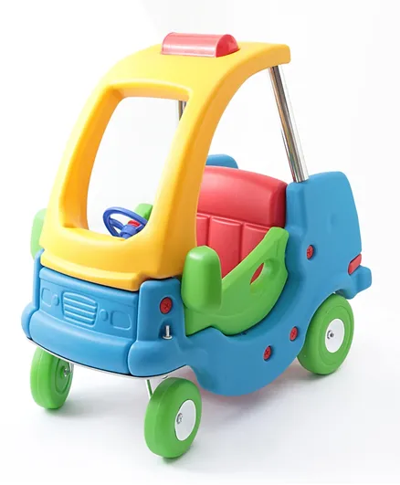 Stylish and Sturdy Little Cozy Coupe Ride On with Steering Wheel - Blue
